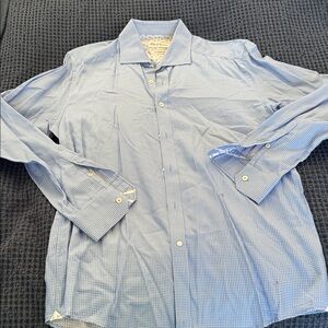 Robert Graham Light Blue Gingham Men's Shirt
